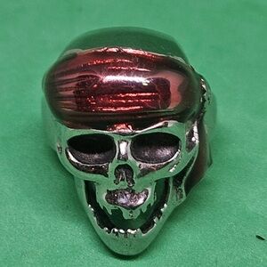 Stainless Steel Ring pirate Skull Ring Men Fashion Punk Rock Halloween Jewely  8